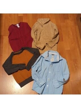 Janie and Jack Boys Sweater Shirt Long Sleeve Size 6 Mixed Lot